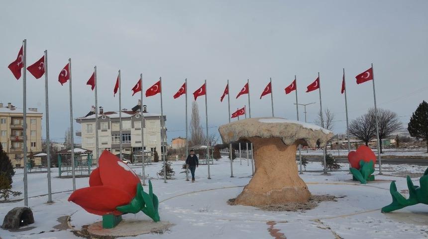 Gülşehir Belediyesi, Türk Bayraklarını yeniliyor