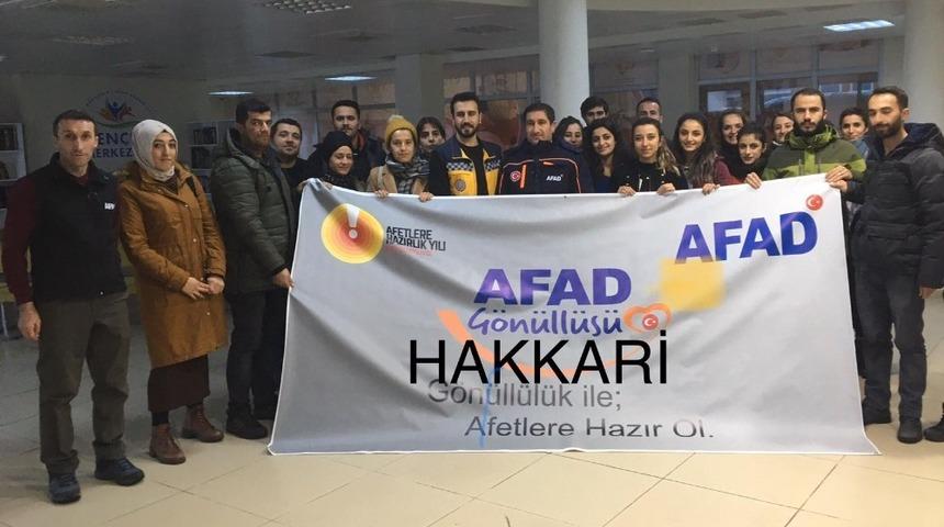 Hakkari&rsquo;de AFAD g&ouml;n&uuml;ll&uuml;lerine uygulamalı eğitim