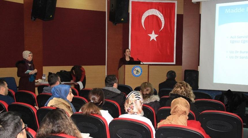 Kırşehir&rsquo;de, sağlık personeline "Madde bağımlılığı ve &ccedil;ocuğa y&ouml;nelik istismar" eğitimi verildi