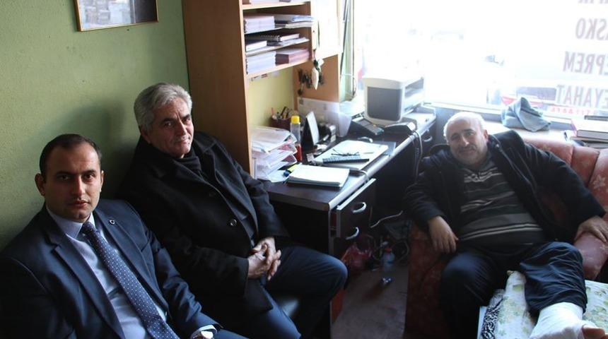 Başkan Yılmaz&rsquo;a &rsquo;Ge&ccedil;miş olsun&rsquo; ziyareti