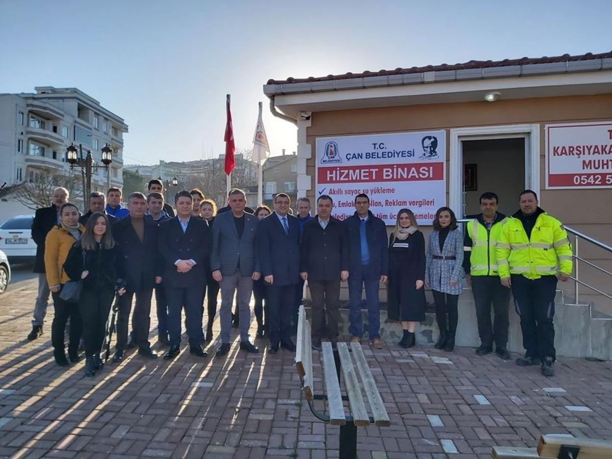 &Ccedil;an Belediyesi&rsquo;nden Karşıyaka Mahallesi&rsquo;ne hizmet binası