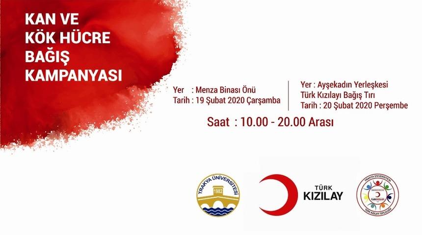 Trakya &Uuml;niversitesinden yeni bir kan bağışı seferberliği