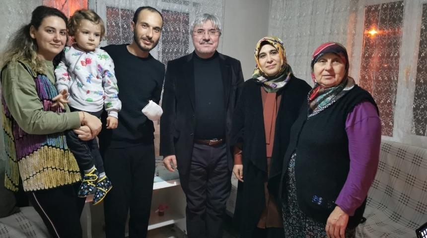 Başkan Cengiz İdlib gazisini ziyaret etti