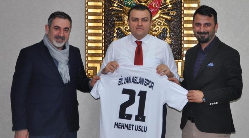 Silvan Aslanspor’dan Kaymakam Uslu’ya ziyaret