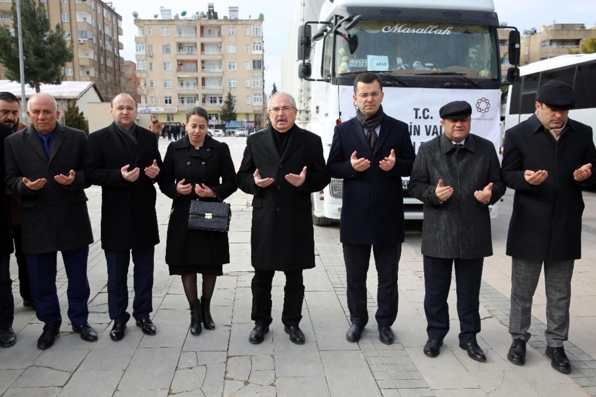 Mardin&rsquo;den Elazığ&rsquo;a bin koli gıda yardımı g&ouml;nderildi