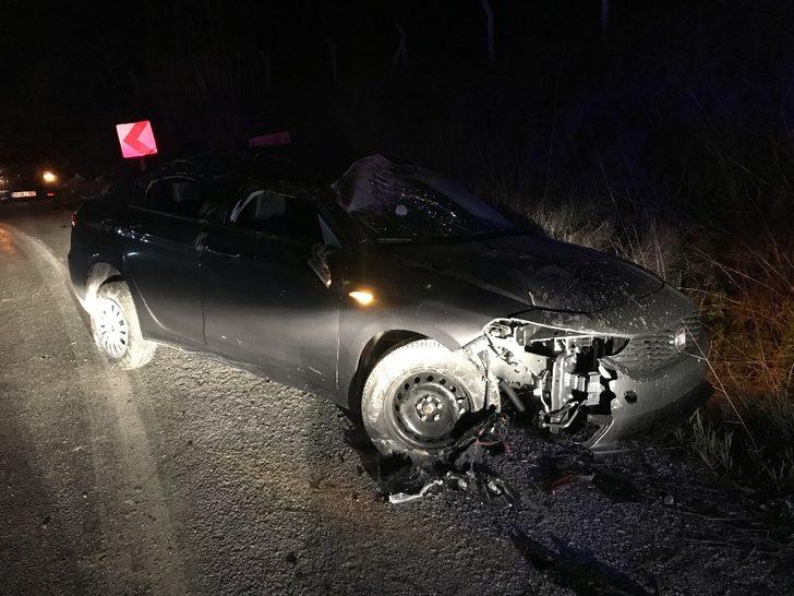 Kontrolden çıkan otomobil defalarca takla attı; 1 yaralı G1