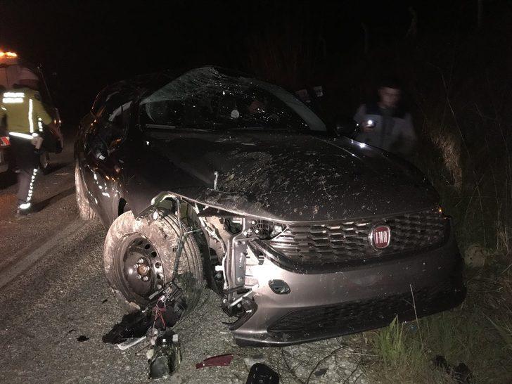 Kontrolden çıkan otomobil defalarca takla attı; 1 yaralı G4