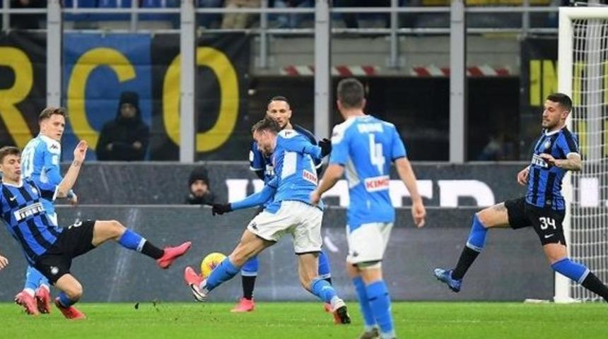 Napoli 1-0 İnter (Maç Sonucu) Napoli kupada Inter'den avantajlı skorla döndü