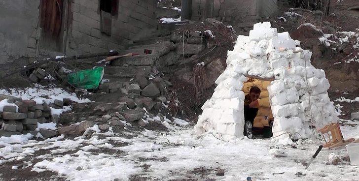 Sadece 2 günde kardan ev yaptı! G3