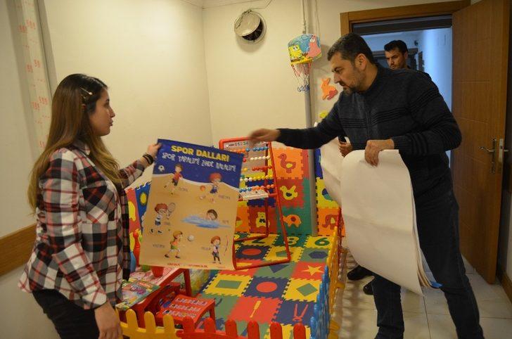 Aile İçi Şiddetle Mücadele Bürosunda, çocuklar için mini oyun parkı kuruldu G2