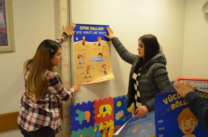 Aile İçi Şiddetle Mücadele Bürosunda, çocuklar için mini oyun parkı kuruldu G3