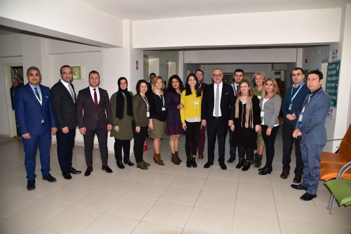 Başkan Erg&uuml;n hizmet birimlerini yeni yerlerinde ziyaret etti