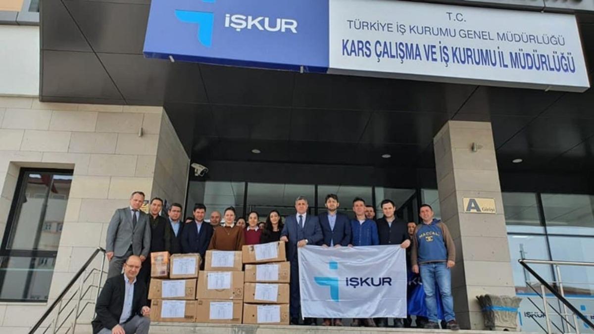Kars İŞKUR&rsquo;dan Elazığ&rsquo;a anlamlı destek