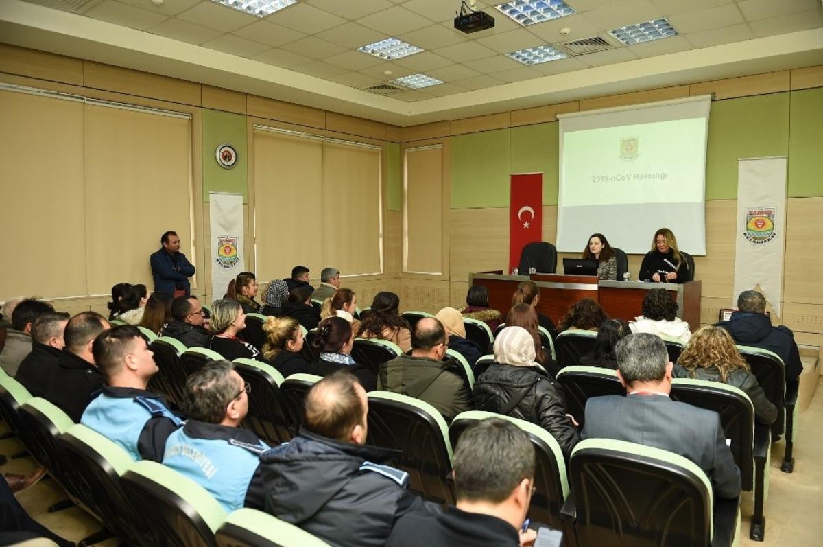Tarsus Belediyesi personeline korona vir&uuml;s anlatıldı