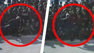 Okul müdürünün, öğrencinin yüzüne attığı tekme kamerada