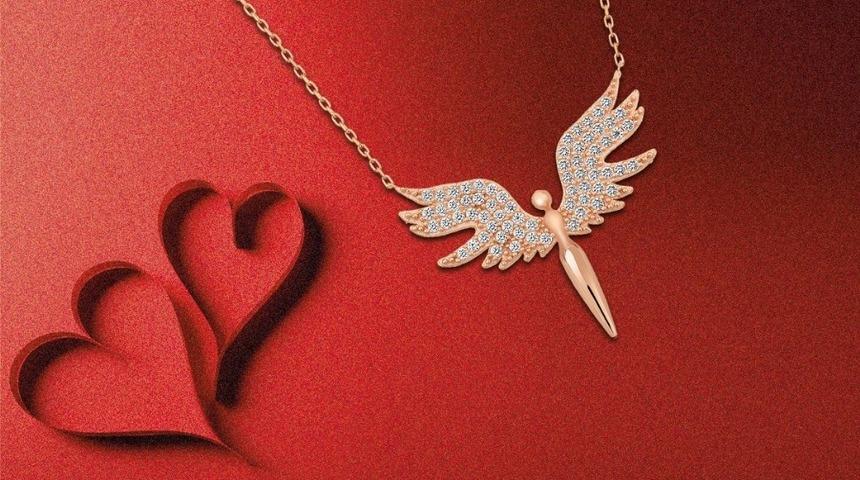 67 Burda AVM’den Sevgililer Günü’nde Melek Kolye hediye