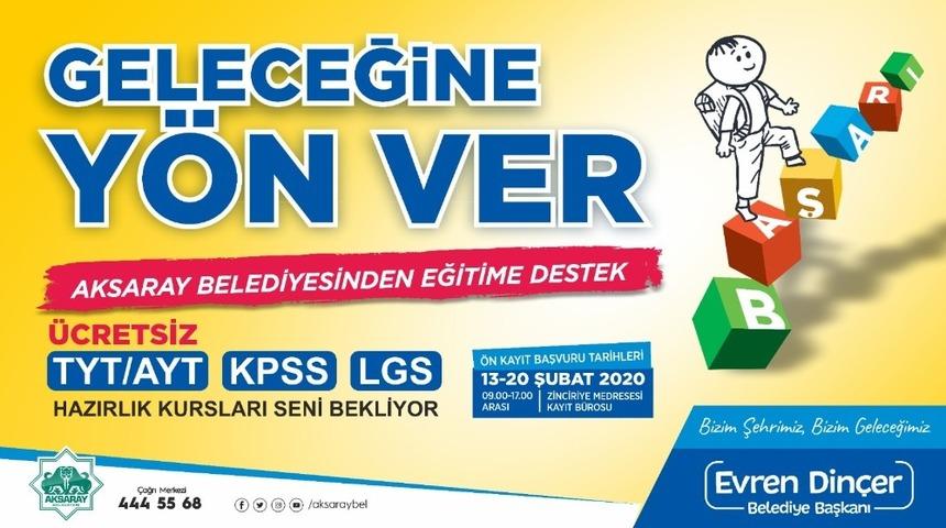 Aksaray Belediyesinden eğitime destek