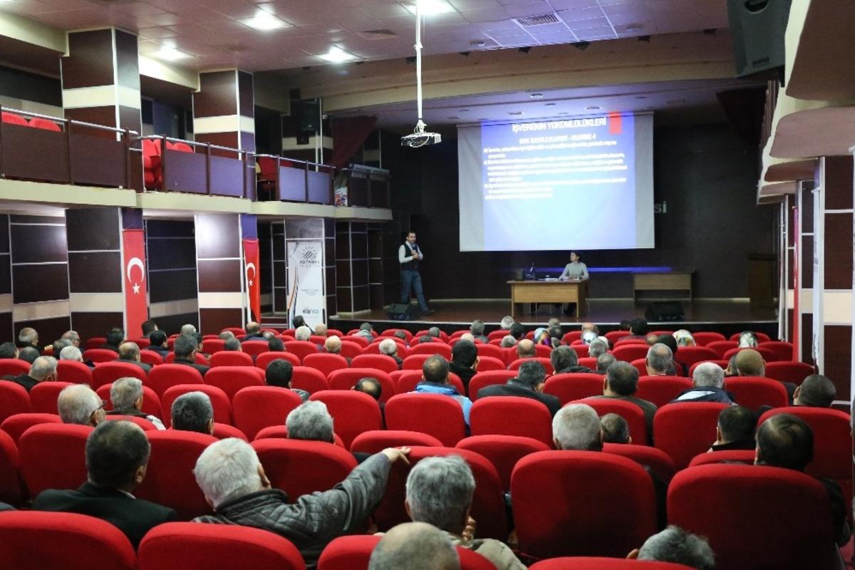 Adıyaman Belediyesinde iş sağlığı ve iş g&uuml;venliği eğitimi