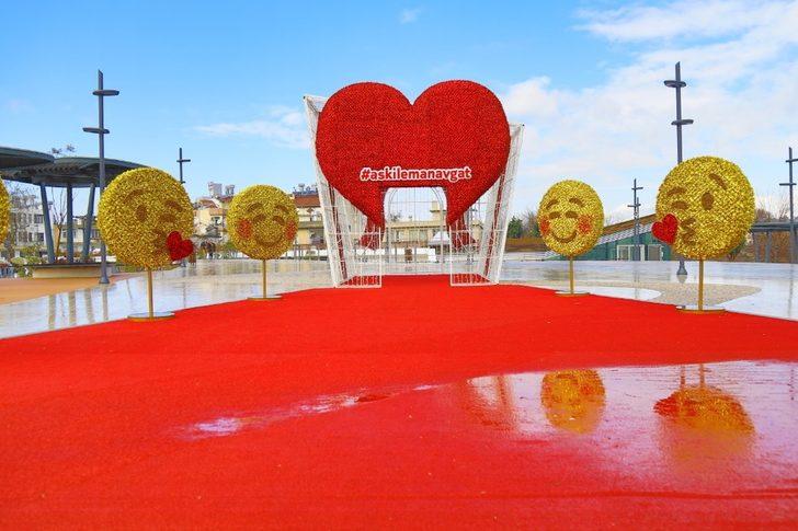 Manavgat’a 14 Şubat’ta emojili kalpli çekim noktası G4