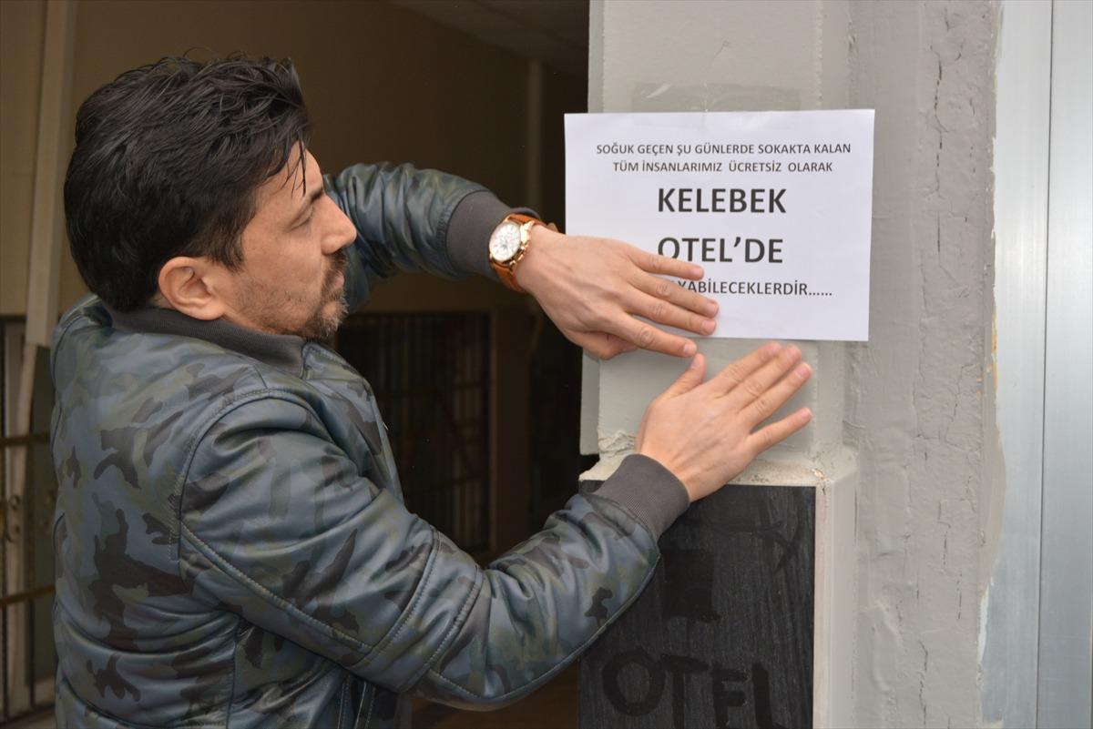 Gaziantepli iş adamı otelini sokakta kalan evsizlere a&ccedil;tı