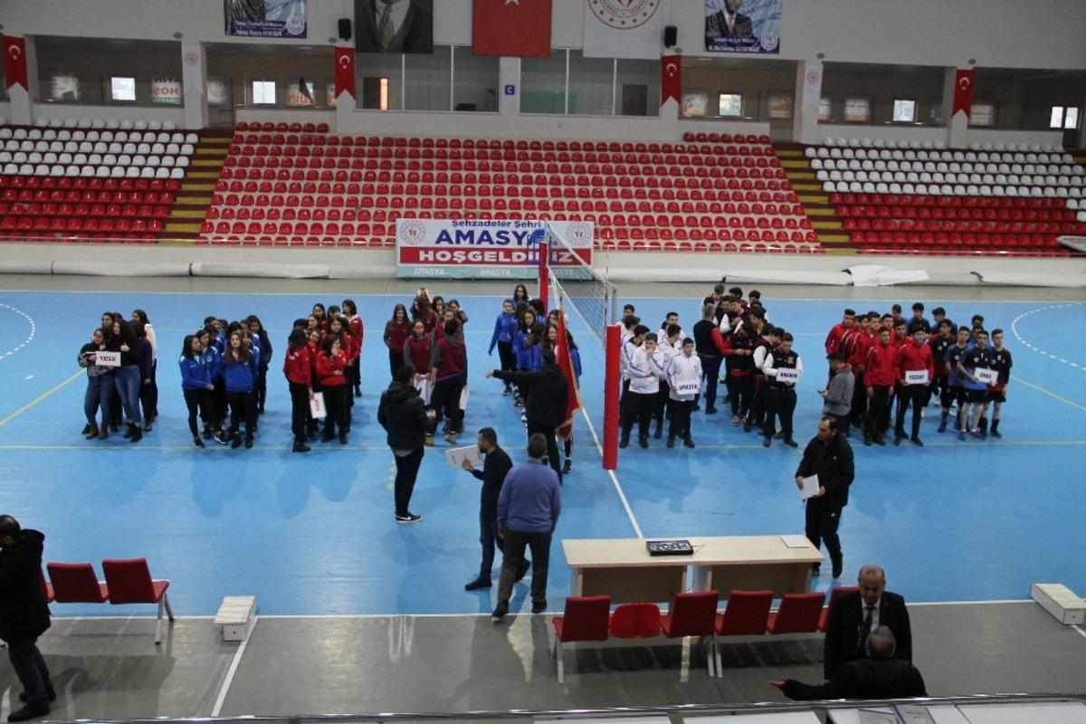 Amasya&rsquo;da voleybol heyecanı