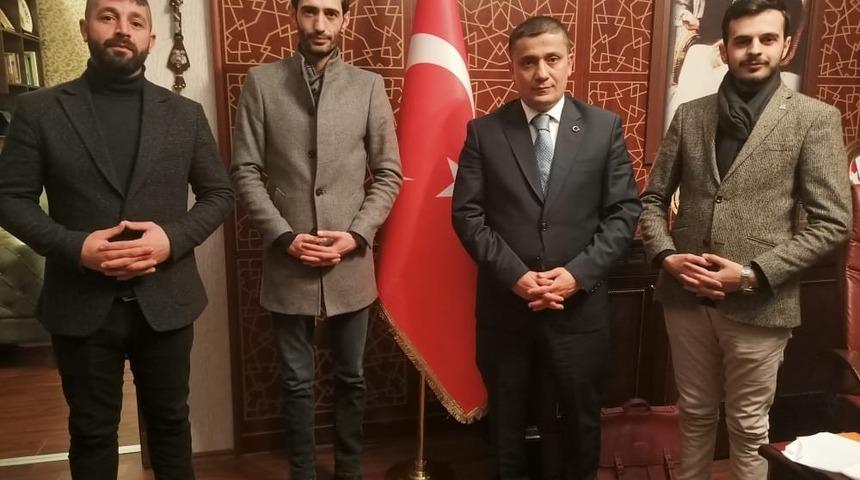 Başkanlardan Kaymakam Mehmetbeyoğlu&rsquo;na ziyaret