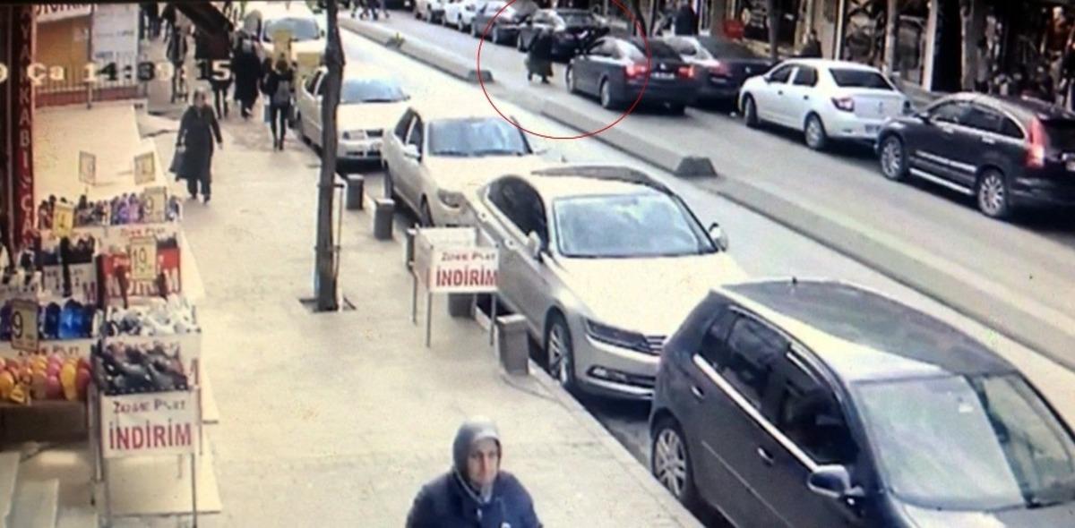 Yaşlı kadının dehşeti yaşadığı kazanın g&ouml;r&uuml;nt&uuml;leri ortaya &ccedil;ıktı