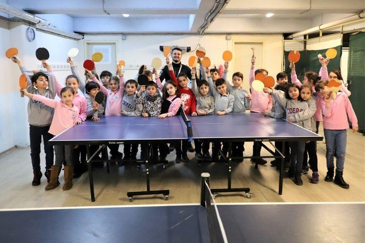 Masa tenisi kursuna öğrencilerden yoğun ilgi G1