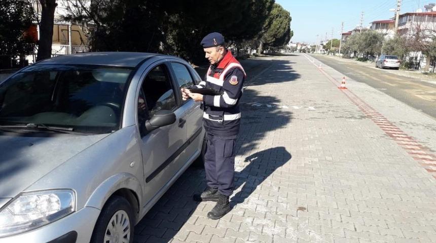 Jandarmadan İzmir genelinde trafik uygulaması