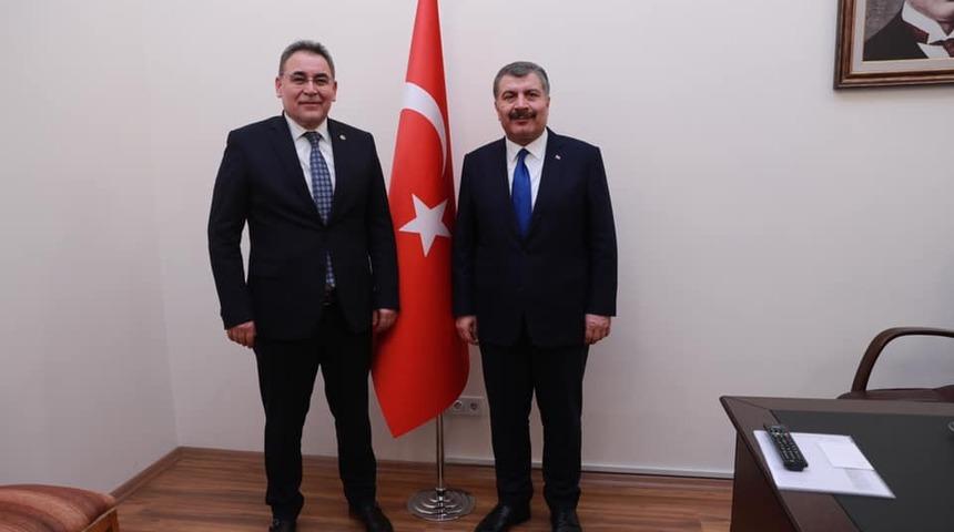 AK Parti Nevşehir milletvekili Menekşe, Sağlık Bakanı Koca&rsquo;yı ziyaret etti