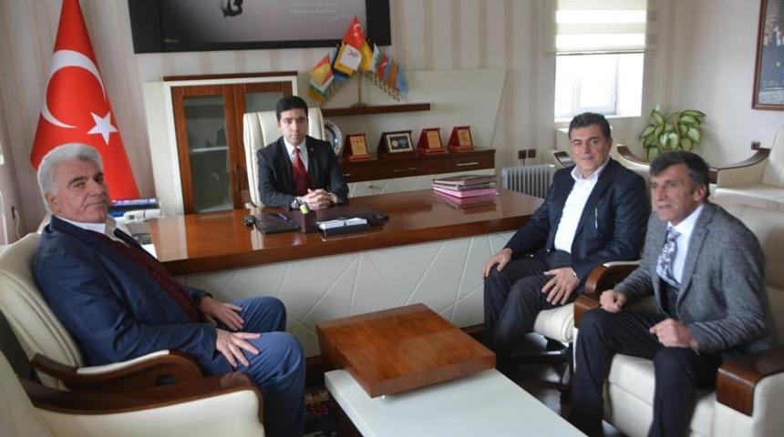 Başkan Demir&rsquo;den &Ccedil;ıldır Kaymakamı Taş ve CHP İl&ccedil;e Başkanı Şirin&rsquo;e ziyaret