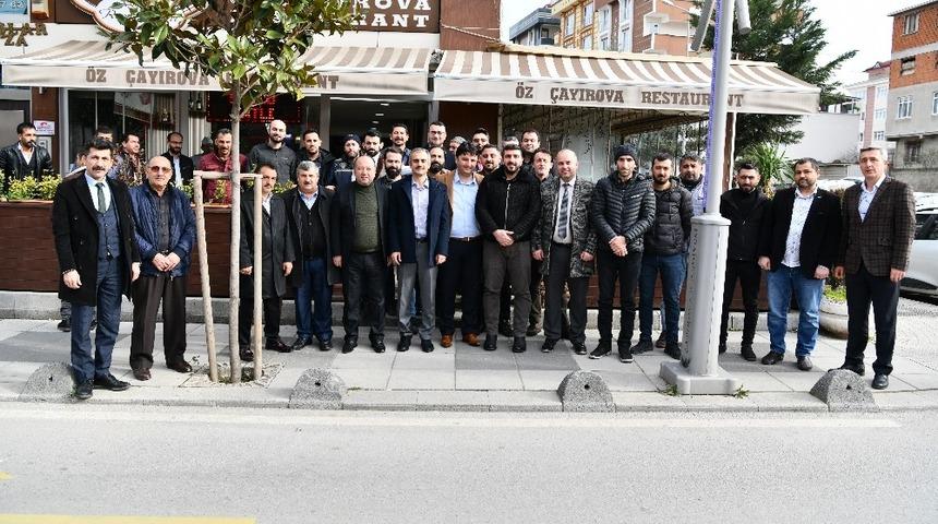 Başkan &Ccedil;ift&ccedil;i esnafları dinledi