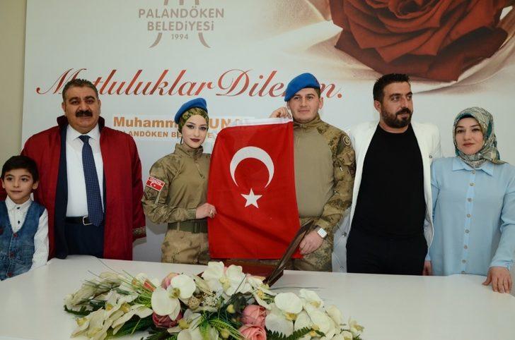 Askeri üniformayı giydiler, mutluluğa ‘evet’ dediler G1