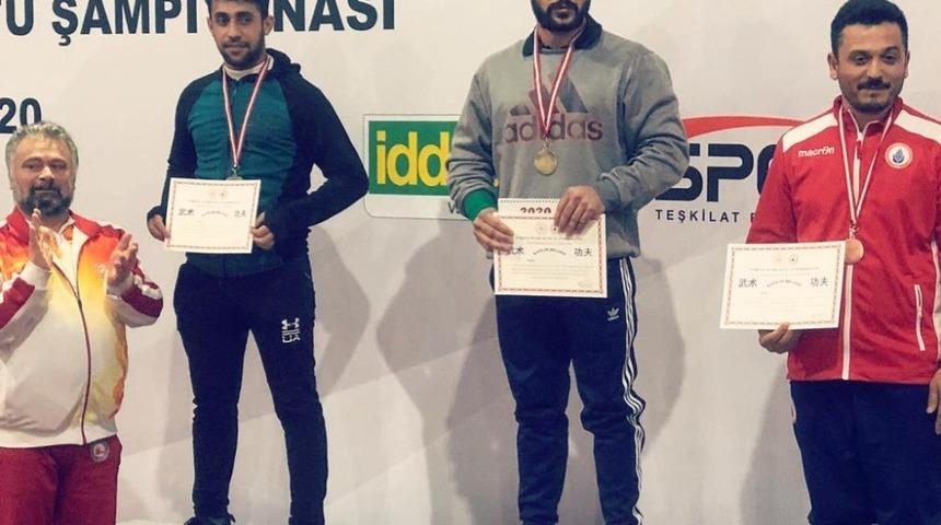 Cizreli Cudi &Ccedil;elik, T&uuml;rkiye wushu kung fu şampiyonu oldu