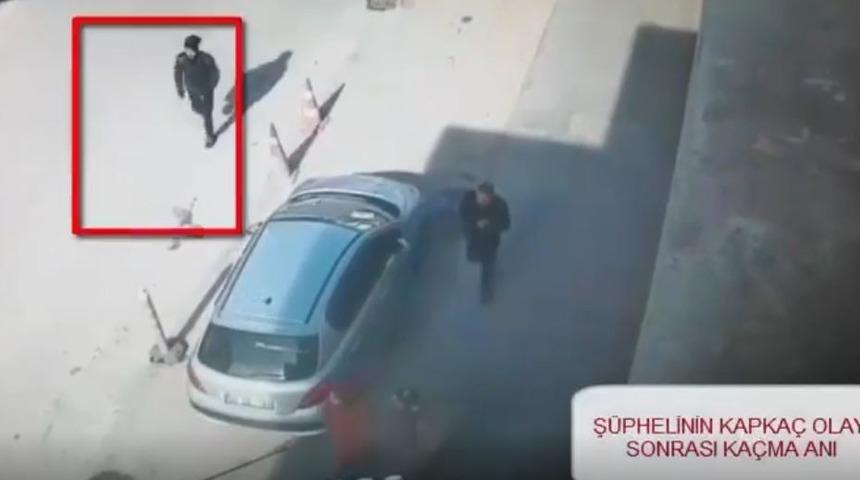 Kapka&ccedil; ş&uuml;phelisi kamerada