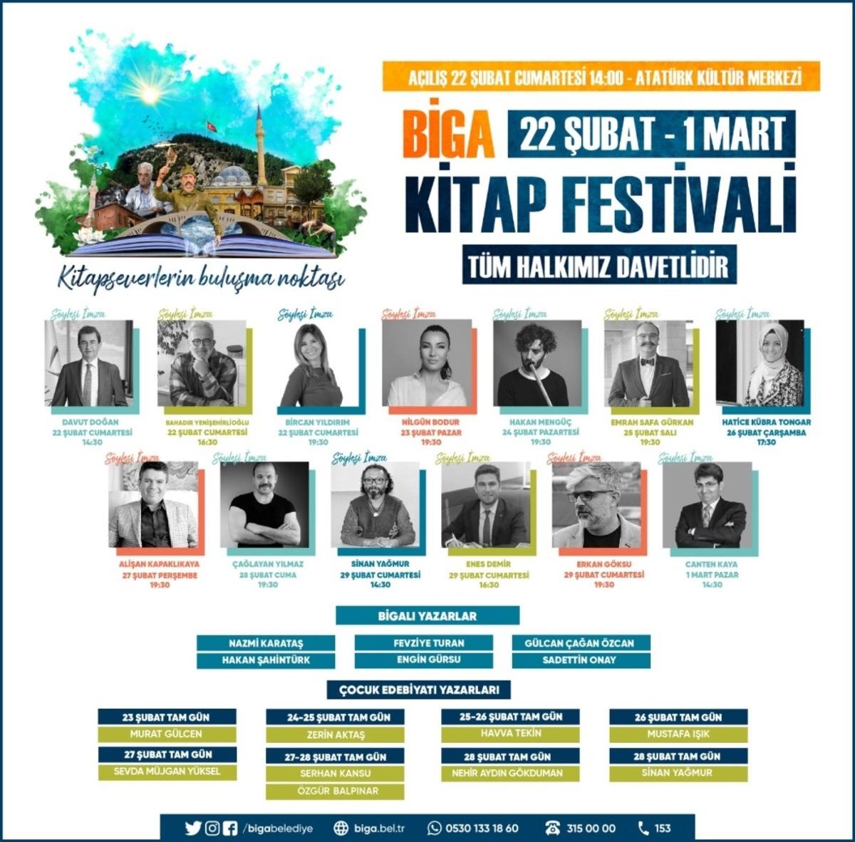 Biga Kitap Festivali kapılarını a&ccedil;ıyor