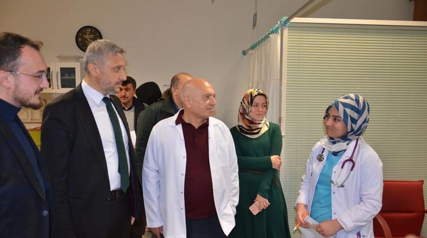 Başkan Biçer’den Başhekim Çağlar’a destek ziyareti