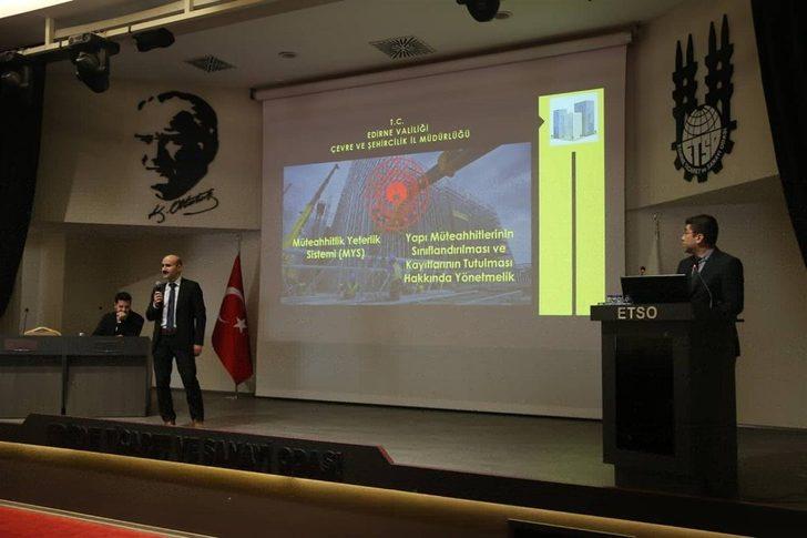 ETSO’dan müteahhitlerin sınıflandırılmasına ilişkin yeni mevzuatla ilgili toplantı G3