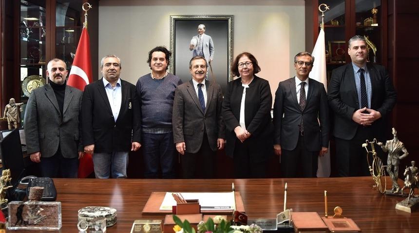 Başkan Ata&ccedil; akademisyenleri ağırladı