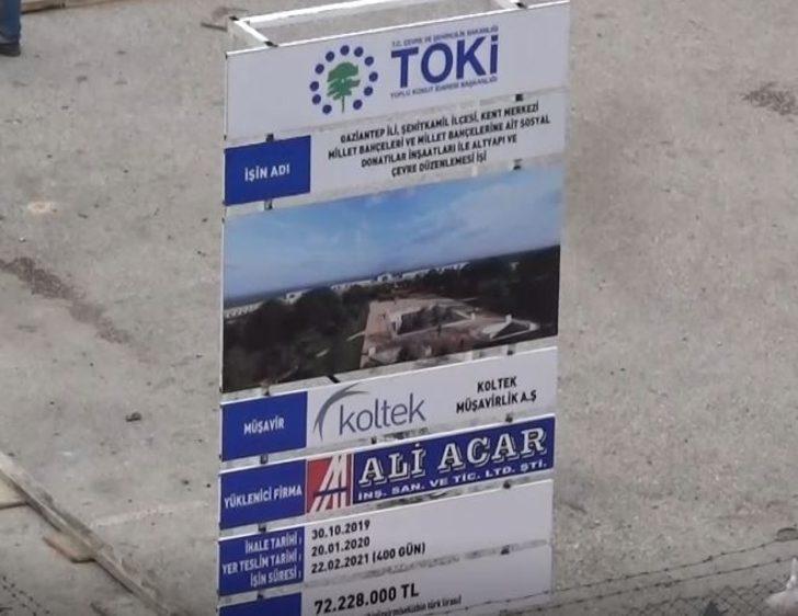 Gaziantep Millet Bahçesi çalışmaları başladı G3
