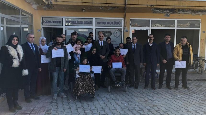 Kızıltepe’de engellilere yönelik muhasebe yardımcısı kursu tamamlandı