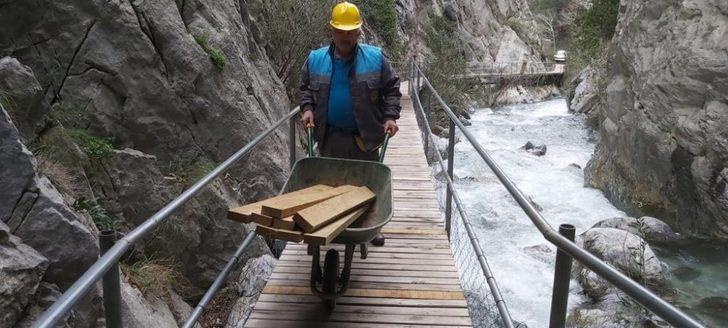 Sapadere Kanyonunda bakım G1