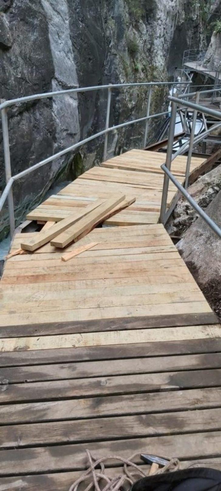 Sapadere Kanyonunda bakım G3