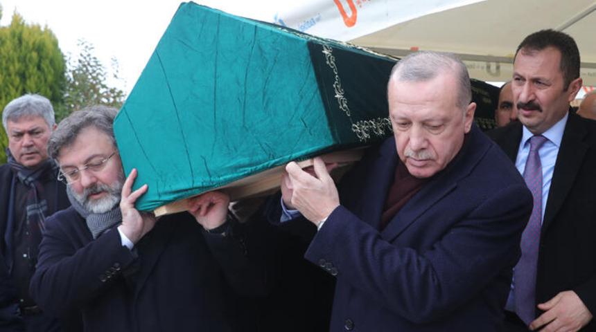 Cumhurbaşkanı Erdoğan cenaze törenine katıldı