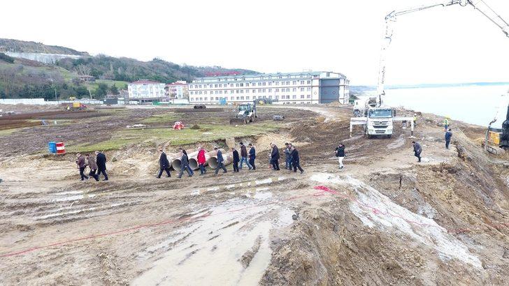 Mehmet Baykan ve Nazım Maviş statta incelemelerde bulundu G3