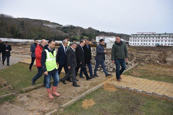 Mehmet Baykan ve Nazım Maviş statta incelemelerde bulundu G5