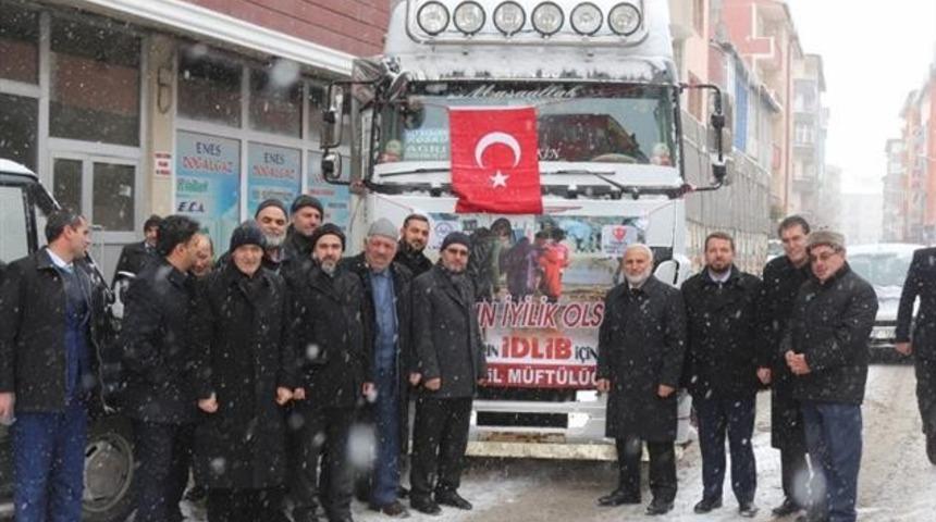 Ağrı’dan İdlib’e kardeşlik eli