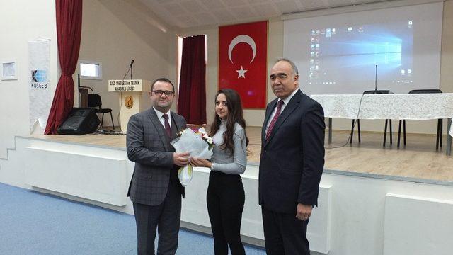 KOSGEB İl Müdürü Tarık Yılmaz’dan meslek lisesi öğrencilerine konferans