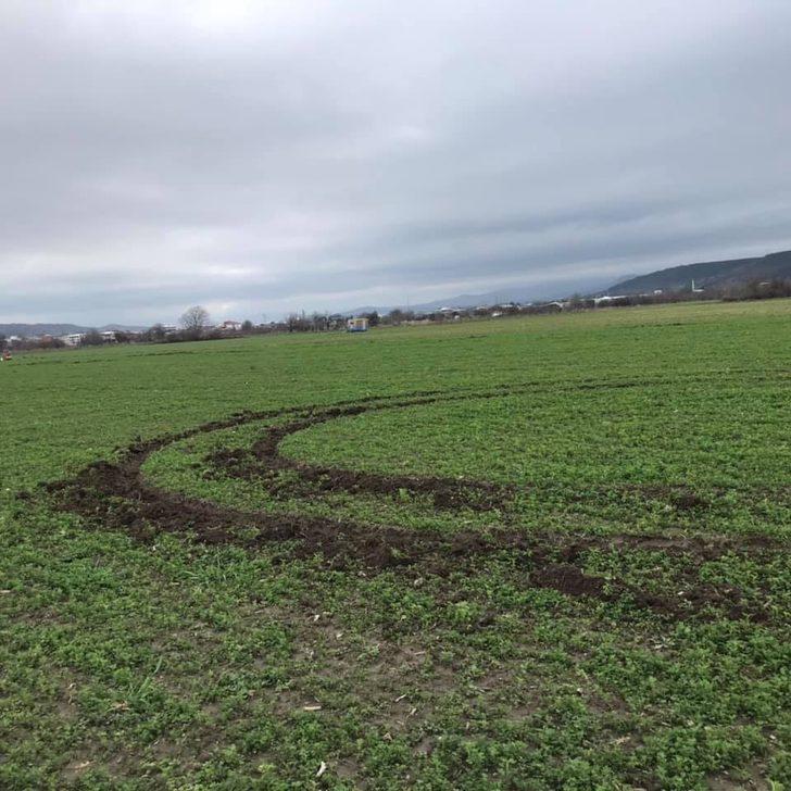 Off road magandaları tarlaya zarar verdi G4