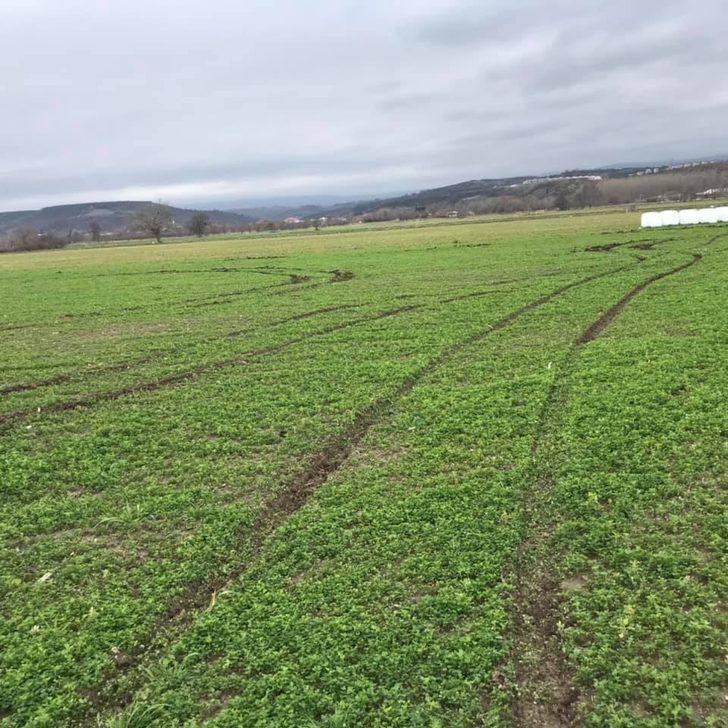 Bursa'da off road magandaları tarlaya zarar verdi G1
